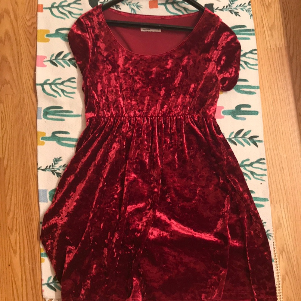 Crushed Velvet American Apparel Dress L